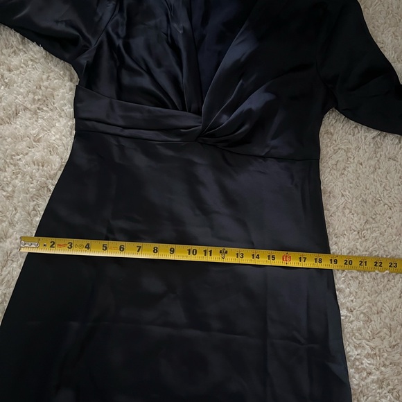 Maggy London Womens Twist V-Neck Bias Skirt Midi Dress - Picture 10 of 10